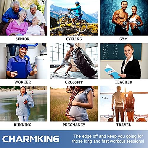 CHARMKING Compression Socks for Women & Men Circulation (8 Pairs) 15-20 mmHg is Best Support for Athletic Running,Hiking - Image 5