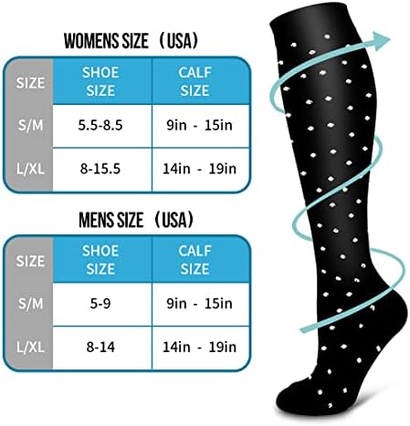 BLUEENJOY Copper Compression Socks for Women & Men (6 pairs) - Best Support for Nurses, Running, Hiking, Recovery - Image 6