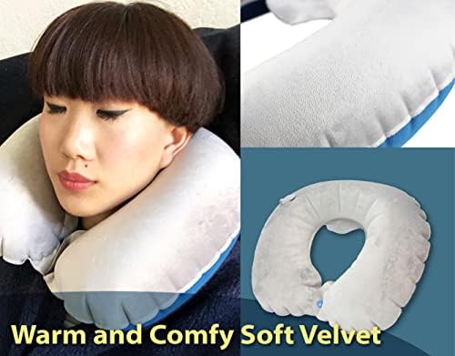 TREKOLOGY Inflatable Neck Pillow for Travel - Ultimate Comfort and Support for Airplanes, Cars, and More - Ergonomic Design for Restful Sleep and Neck Relief - Essential Travel Accessory - Image 5