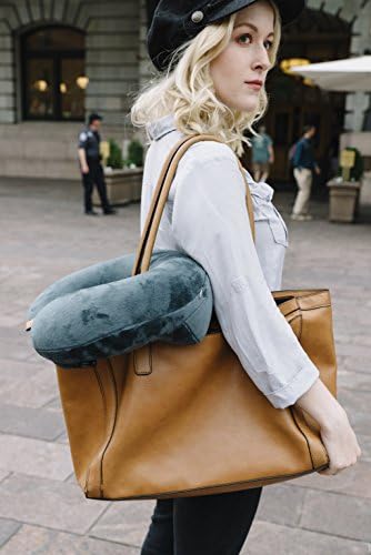 AirComfy Daydreamer Travel Neck Pillow - Self-Inflatable Pillow with Luxuriously Soft Washable Cover and Packsack - Compact and Lightweight Support for Sleeping and Traveling in Airplanes - Image 6