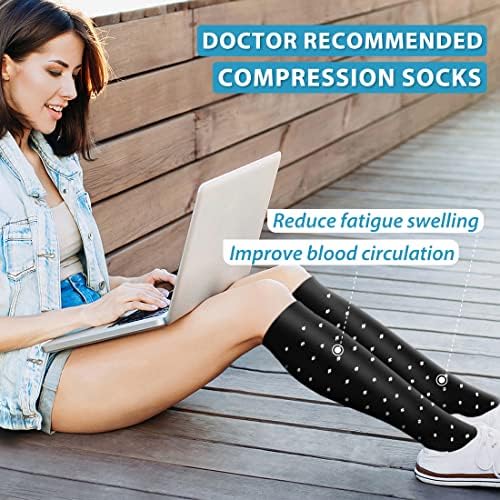 BLUEENJOY Copper Compression Socks for Women & Men (6 pairs) - Best Support for Nurses, Running, Hiking, Recovery - Image 3