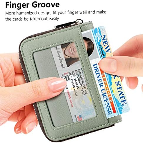 FurArt Credit Card Wallet, Zipper Card Cases Holder for Men Women, RFID Blocking, KeyChain Wallet, Compact Size - Image 2