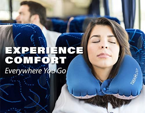 TREKOLOGY Inflatable Neck Pillow for Travel - Ultimate Comfort and Support for Airplanes, Cars, and More - Ergonomic Design for Restful Sleep and Neck Relief - Essential Travel Accessory - Image 4